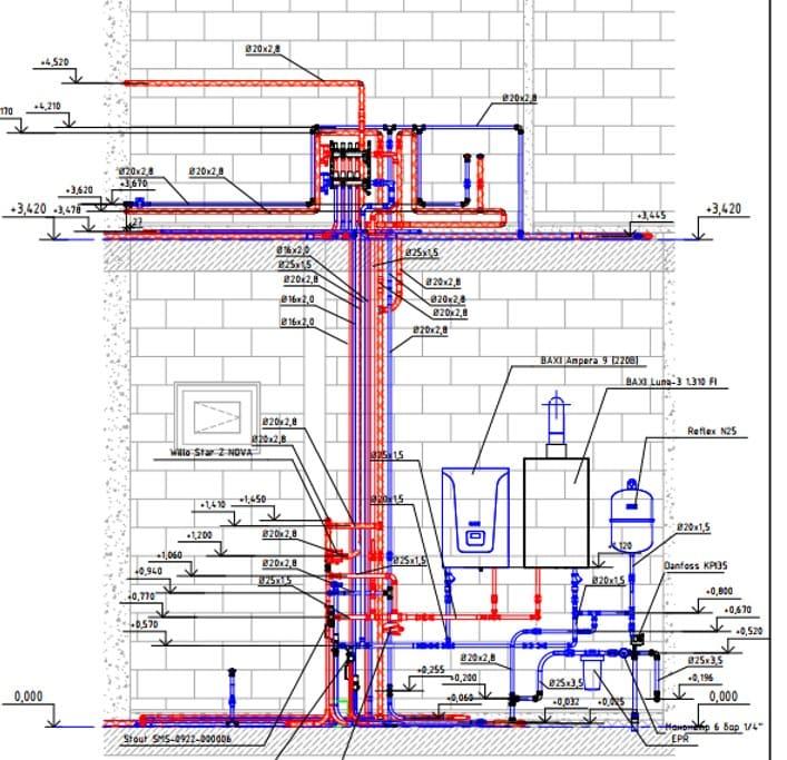 Кейс: Проектирование системы отопления и водоснабжения одноквартирного частного дома